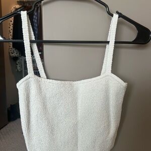 Madewell Cream Textured Camisole